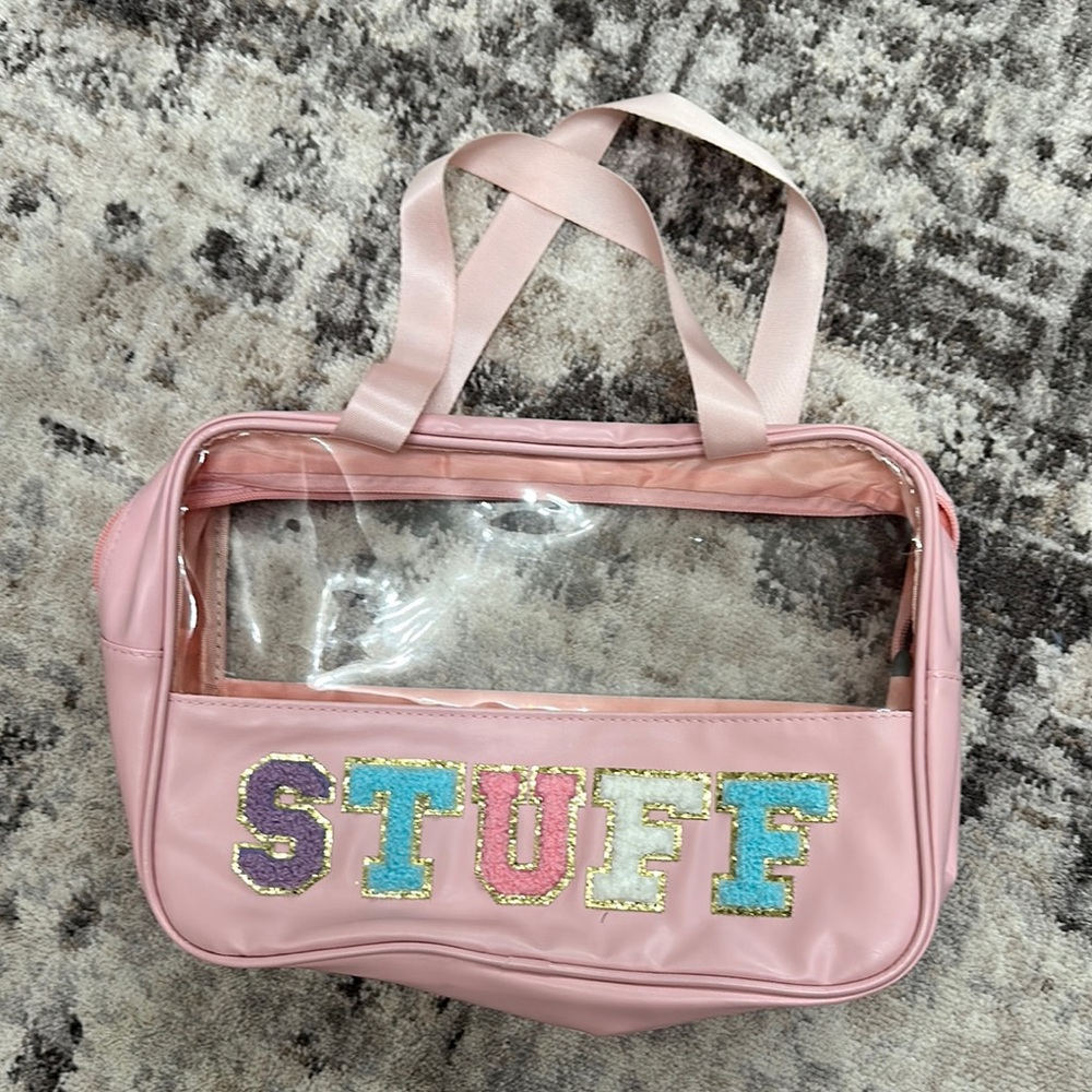 Pink Transparent Tote Bag